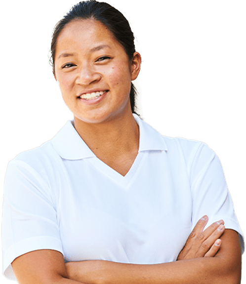 Woman smiling